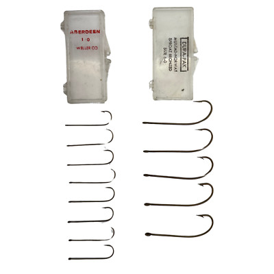 Aberdeen 1/0 Dura-pak Mustad-Norway Sprout Bronzed size 6.0 Fishing ...