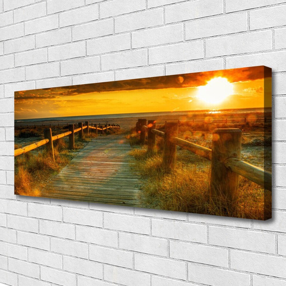 Tableau architecture 125x50 cm Sun Way en impression sur toile grand format