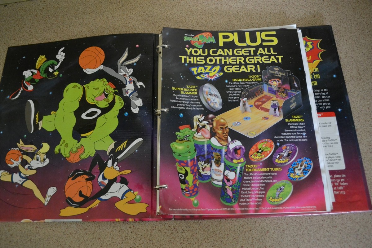 SPACE JAM TAZOS FOLDER 80/80 COMPLETE COLLECTORS EDITION | eBay