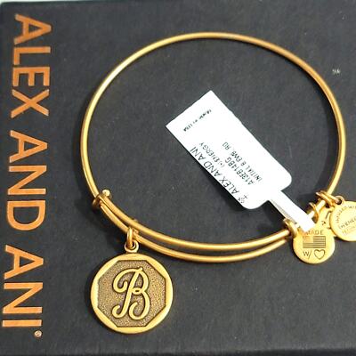 Alex and Ani Letter B Initial Charm Bracelet