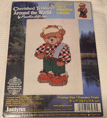 CHERISHED TEDDIES AROUND THE WORLD CROSS STITCH ''PRESTON-CANADA'' #139-79 (1999)