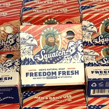 20 Bars DR. Squatch Freedom Fresh Limited Edition No Grit Natural Bar Soap 5oz