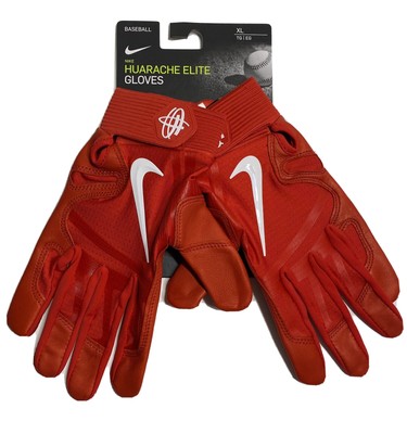 Nike Huarache Elite Batting Gloves Baseball XL Red PGB643-663 | eBay