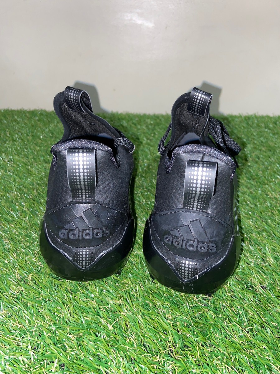 Adidas Adizero Football Cleats Sample Black Silver Metallic Men’s Size 9 EH2707 Adidas Men main image 3