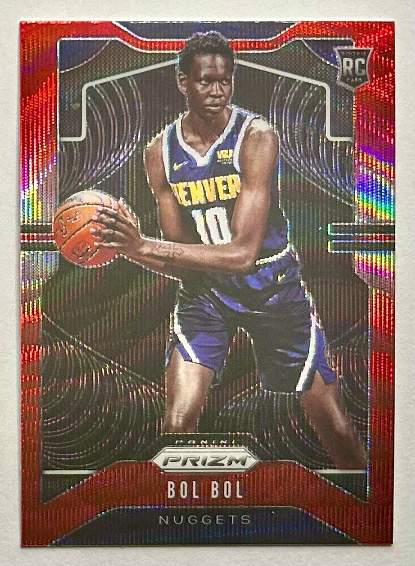 2019-20 Prizm Bol Bol Ruby Red Wave Rookie Prizm Refractor SP RC #282 TMall Suns