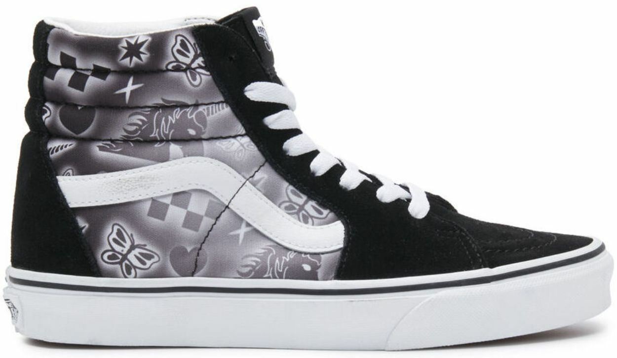 Vans SK8 Hi Better Together Black White Womens Skate Trainers | eBay