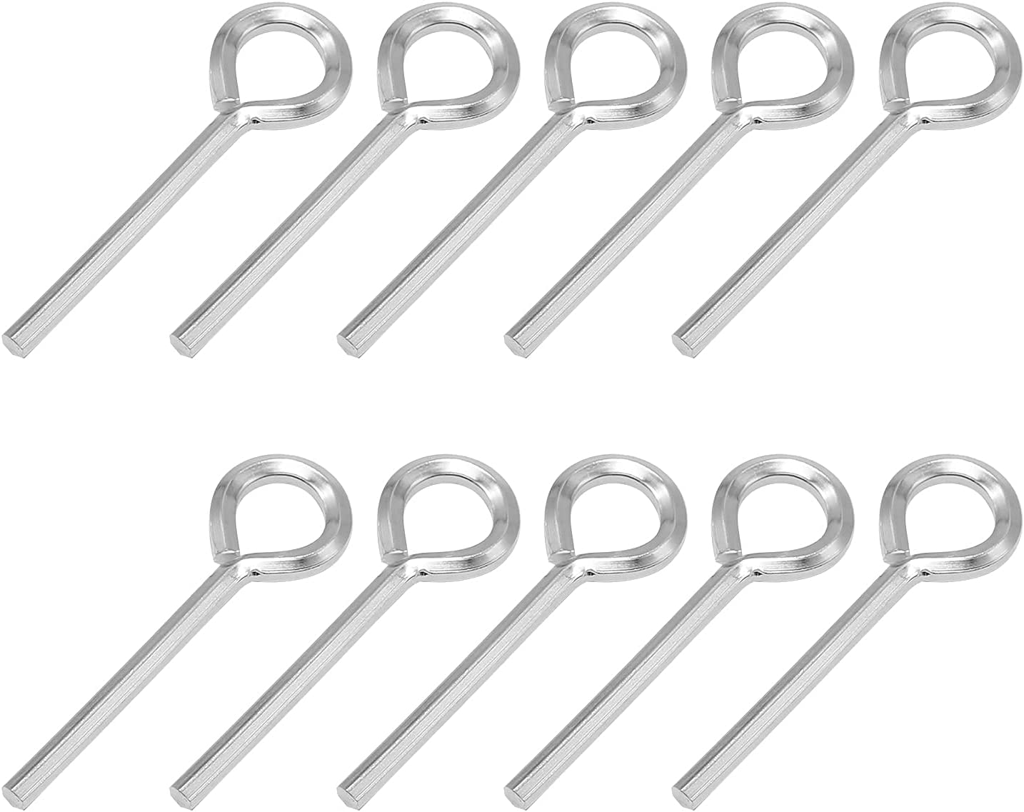 10 Pcs 5/32 Inch Allen Wrench Keychain Standard Hex Dogging Key W/ Full