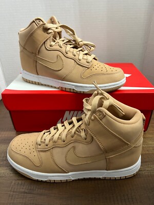 New Nike Dunk High Premium Vachetta Tan White DX2044-201 Women's