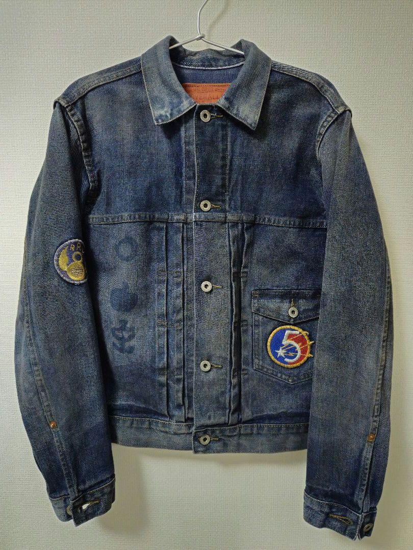 RRL Ralph Lauren DOUBLE RL Patch Denim Jacket Xs Men's #EA