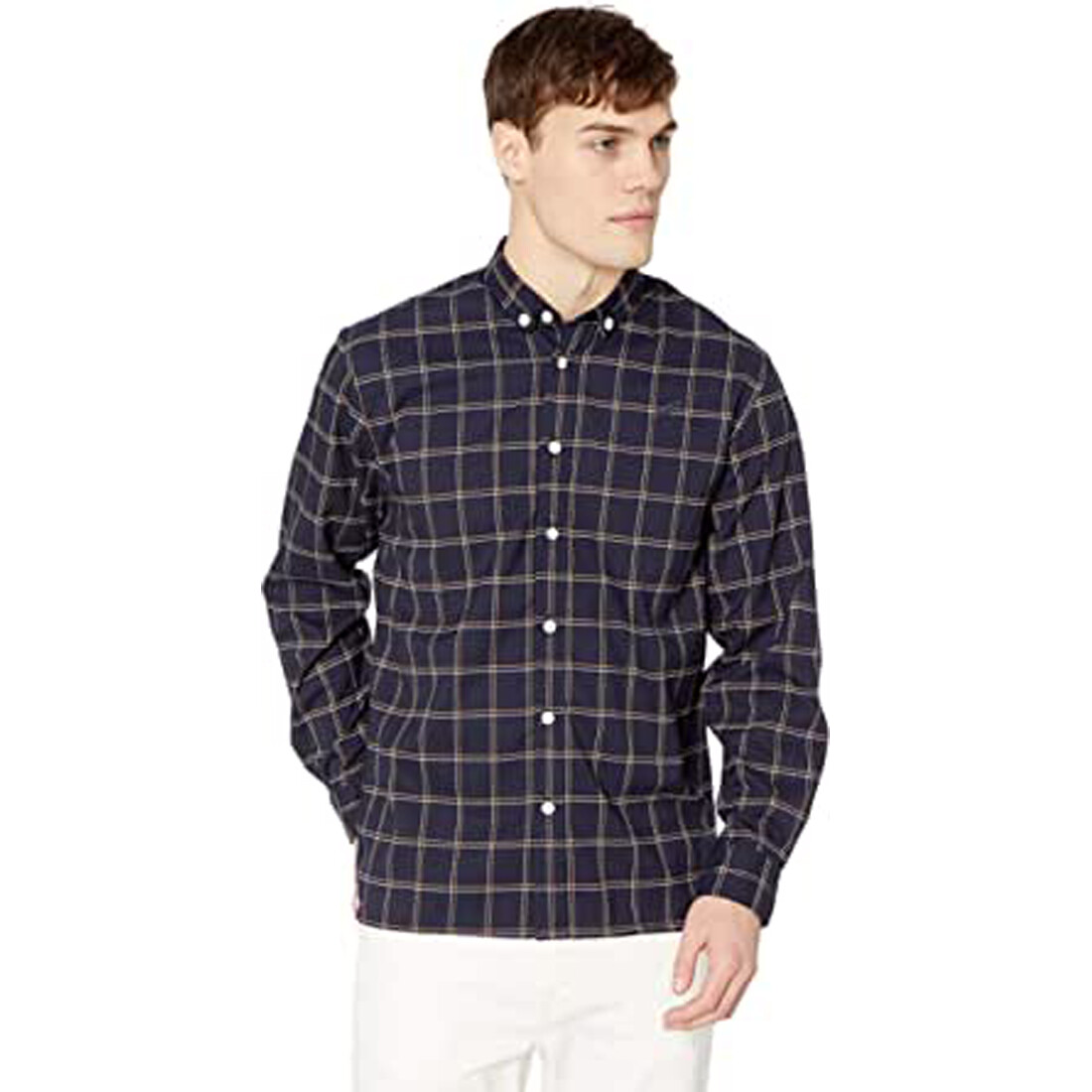 Опубликовать мужскую рубашку Olin на пуговицах темно-синяя X-Large 8490₽