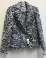 Libra Silver Tweed Jackets Size 10 {n91}