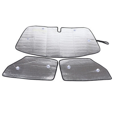 3Pcs window Sun shades UV Protection Custom Fits Mazda MX-5 Miata Coupe 2016-23