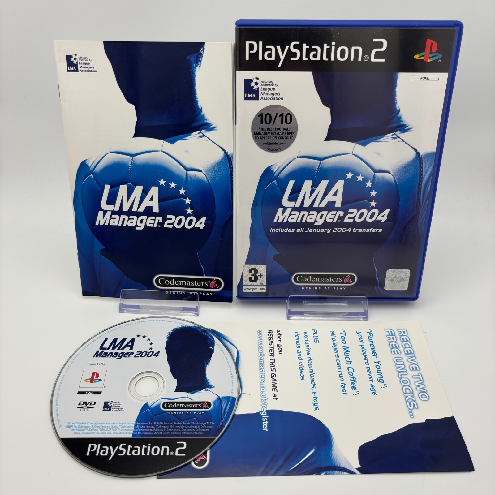 LMA Manager 2004 (PAL Sony PS2, 2004) *VGC* *Disc Perfect*