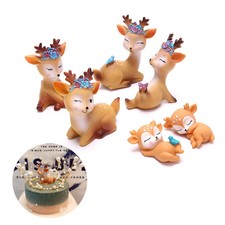 Sika Deer Baking Cake Topper Decoration Minia...