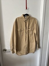 Vintage Carhartt Mens Size L Heavy Duty Cotton Canvas Work Shirt