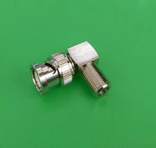(1 PC) Right Angle BNC Male to F Female Connector - USA Seller