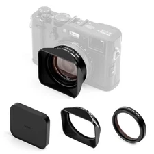 NiSi NC UV Filter w/49mm Filter Adapter,Hood,Cap for Fujifilm X100 Series Camera