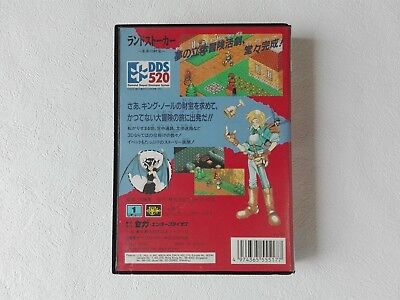 Raro Jogo Sega Mega Drive Land Stalker Estado de Novo Completo