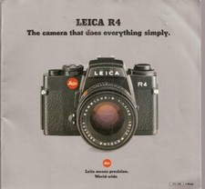 Leica R4 Brochure "The camera that does everything simply"