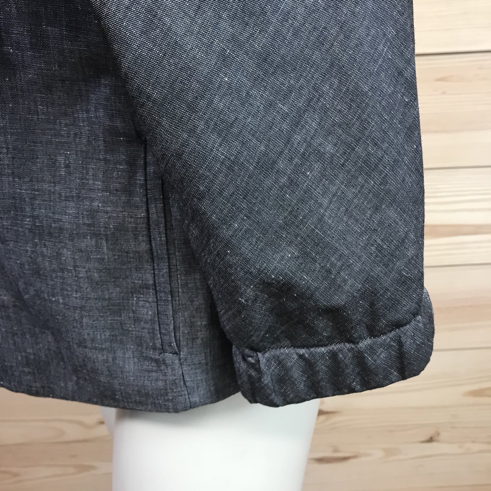 Talbots Jacket 4 Petite Gray Collared Zipper Fron… - image 5