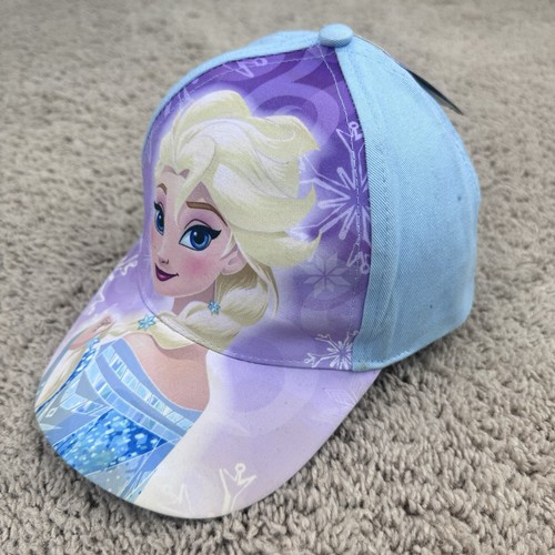Disney Hat Elsa Youth Girls Strapback Baseball Cap 100% Cotton Kids Toddler NWT - Picture 2 of 11