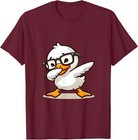 Vintage Cool Duck With Funny And Cute Glasses Duck Unisex T-Shirt