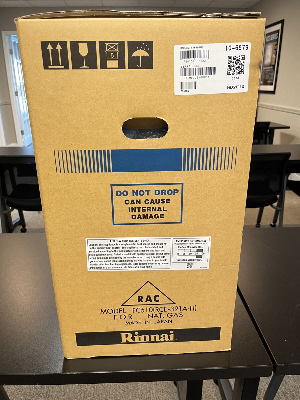 Rinnai FC510N Fan Convector Vent Free Heater: 10K BTU, Natural Gas | Inox  Wind