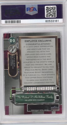 2023 Upper Deck Employee Exclusive Precious Metal Gems PMG Scoot