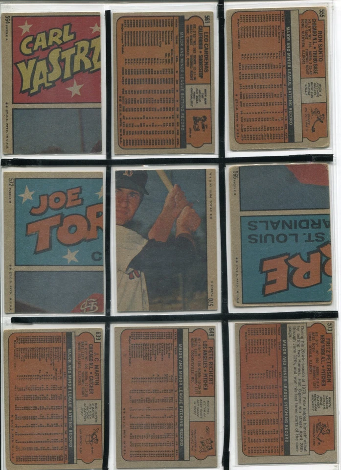 *C1 - 1972 Topps 22 card lot: Hunter, Carlton, Munson, Seaver, Santo, etc. - Image 4 of 4