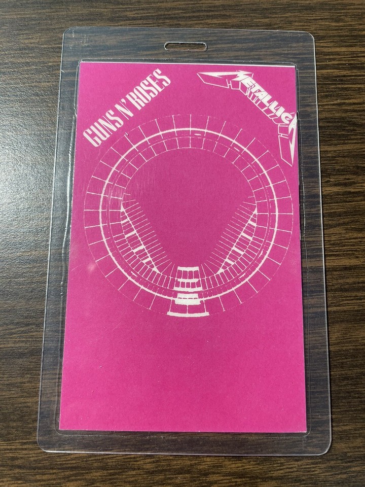 Guns N Roses Metallica Backstage VIP Pass | eBay