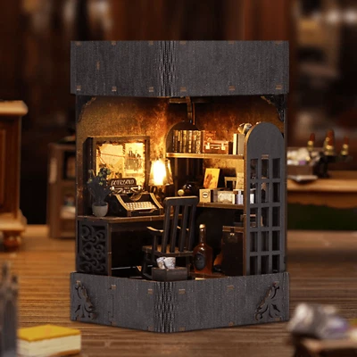 Detektivbüro | Diorama | Book Nook - MagicHolz | 117 Teile