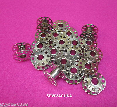 (20) Class 15 Metal Bobbins Fits Singer Models 15, 223, 227, 237, 239, 293 +