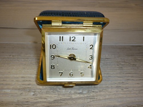 VINTAGE SETH THOMAS MECHANICAL TRAVEL ALARM CLOCK FOR PARTS REPAIR ...