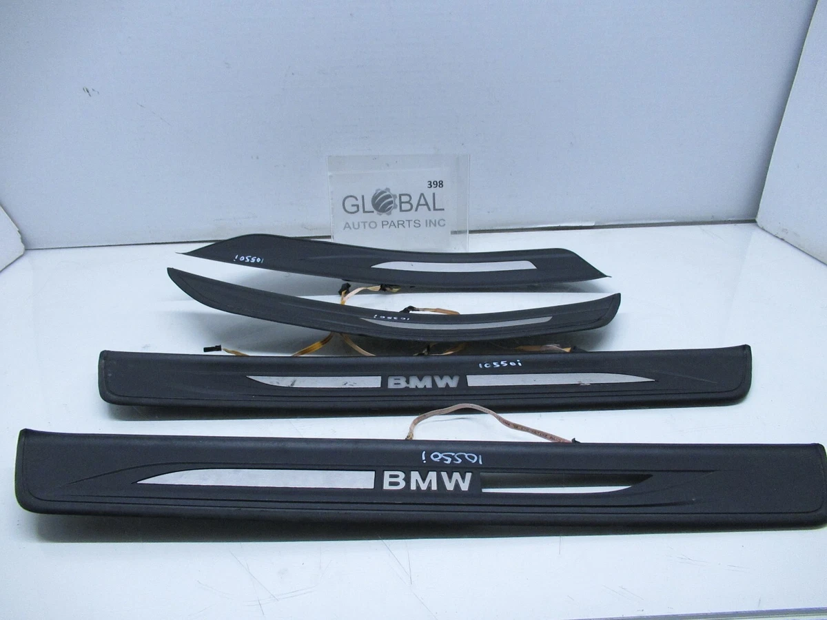 11 16 BMW F10 535i 550i FRONT REAR DOOR SILL PLATE COVER SET OF