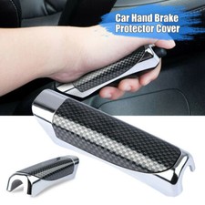 1Pc Auto Car Carbon Fiber Style Hand Brake Handle Hand Break Protect Cover Trim