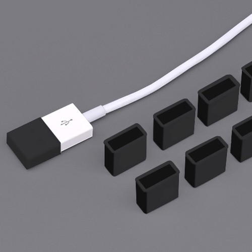 USB Male Plug Set 20 Pcs for Protection - Afbeelding 3 van 12