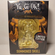 Yugioh Summoned Skull Metal Card 24k Gold Plated Ingot Official Collectible