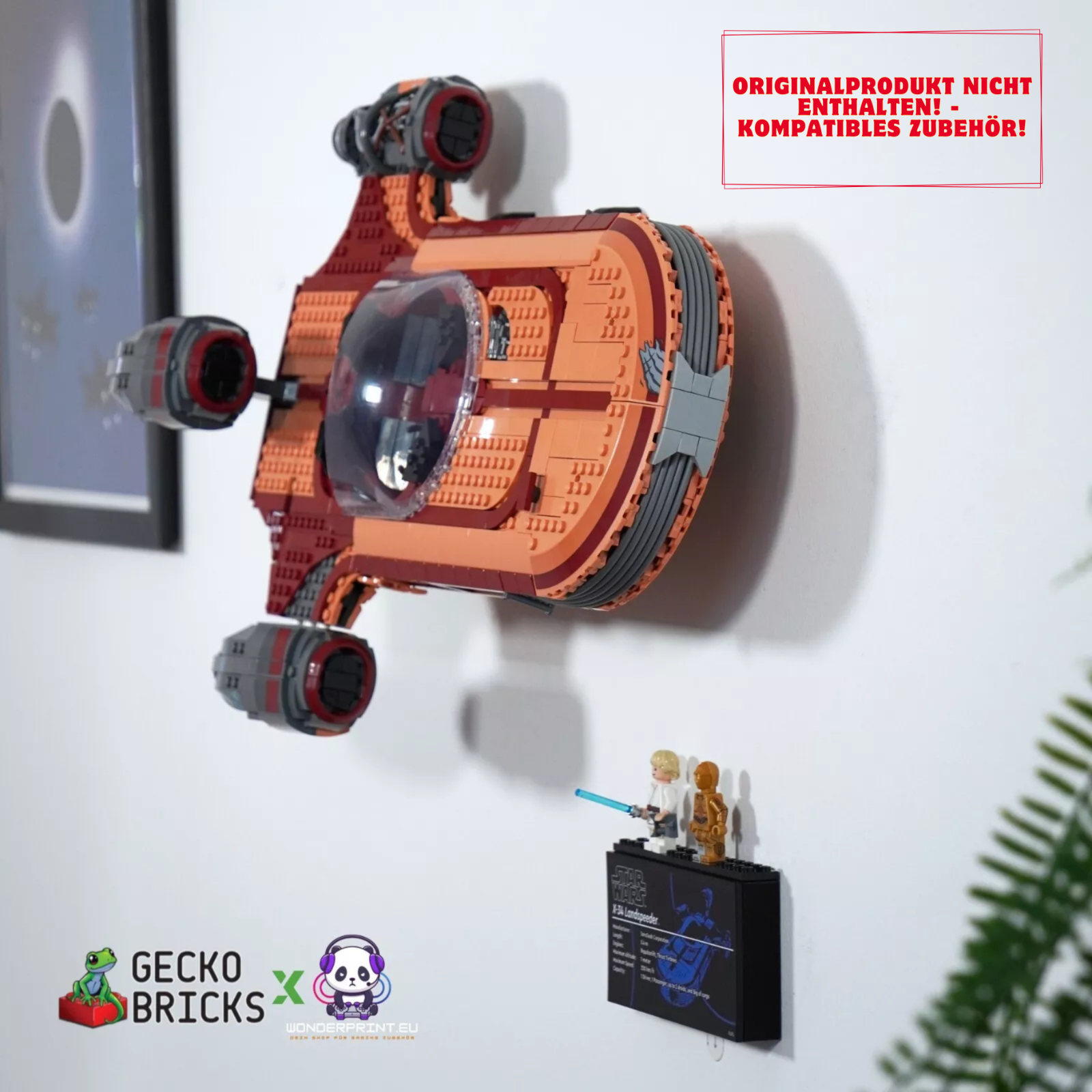 Halterung Display Ständer passend für LEGO® Luke Skywalkers Landspeeder 75341