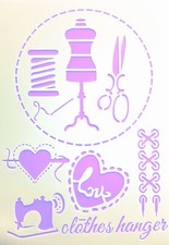 Szablon A4 - wielokrotnego użytku - Moda Fashion Boutique Shop Lady - Plastik