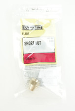 Everbilt 1/4 in. Flare Brass Short Nut Fitting 543 365 A-60