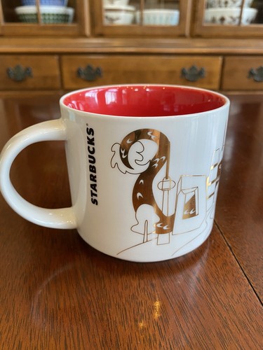 RARO! Tazza Starbucks Pechino Cina YAH You Are Here Golden Dragon - Spedita USA - Foto 2 di 6