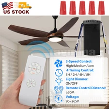 15M Universal Ceiling Fan Lamp Light Remote Control Receiver Kit Timing Wireless