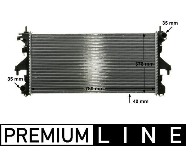 Mahle CR 887 000P KüHler, MotorküHlung FüR CitroËN Passend FüR Fiat-image