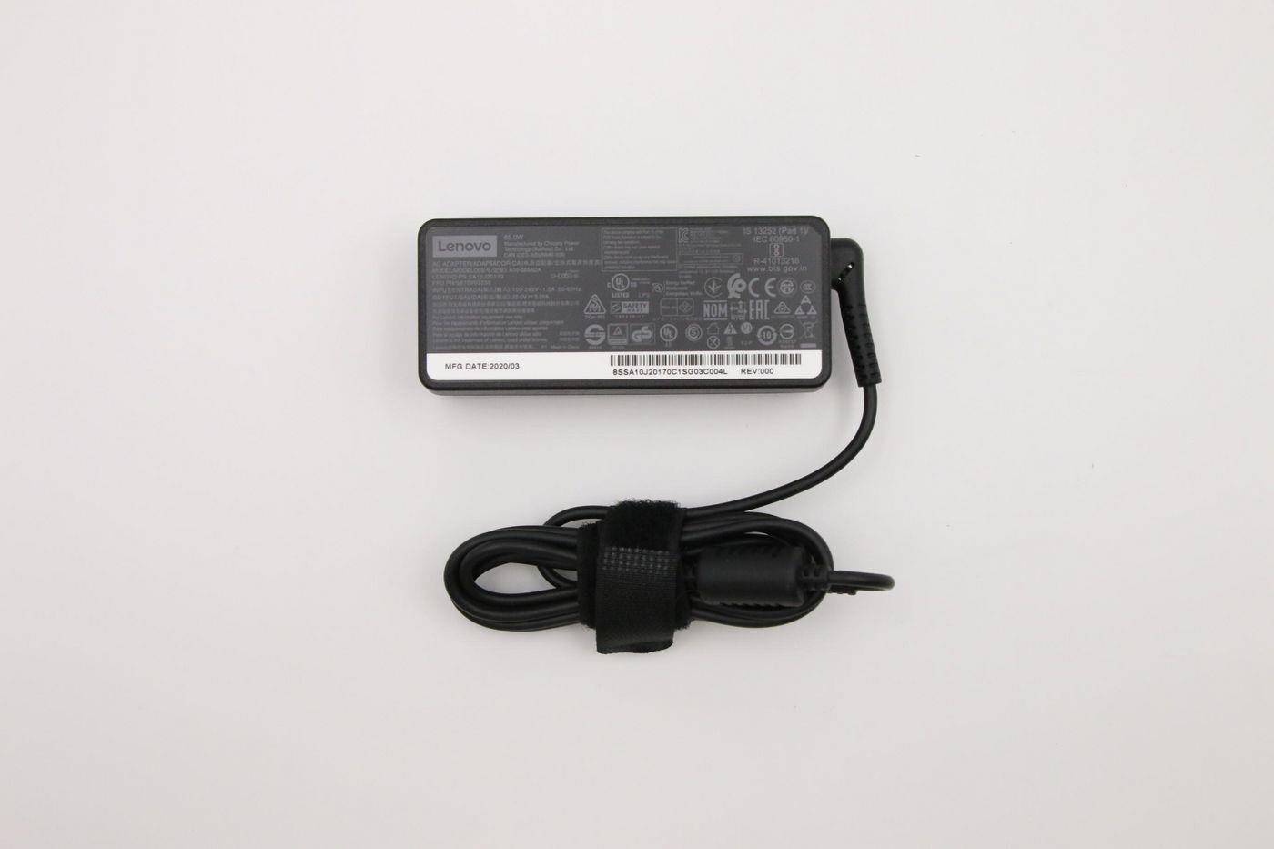 Lenovo Nero/Grigio Cru, Adattatore Ac, 65W (65 W), Alimentatore Per Notebook, - Immagine 2