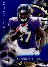 2015 Topps Platinum Sapphire Refractors #133 Javorius Allen RC Rookie Card. rookie card picture