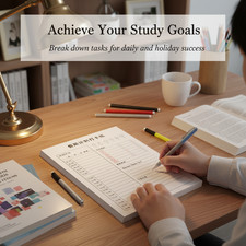 Study Planner Notebook for Students, Daily, for School