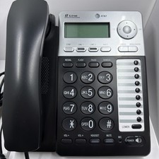 AT T 2 Line Corded Speakerphone Caller ID Call Waiting Office Phone ML17929