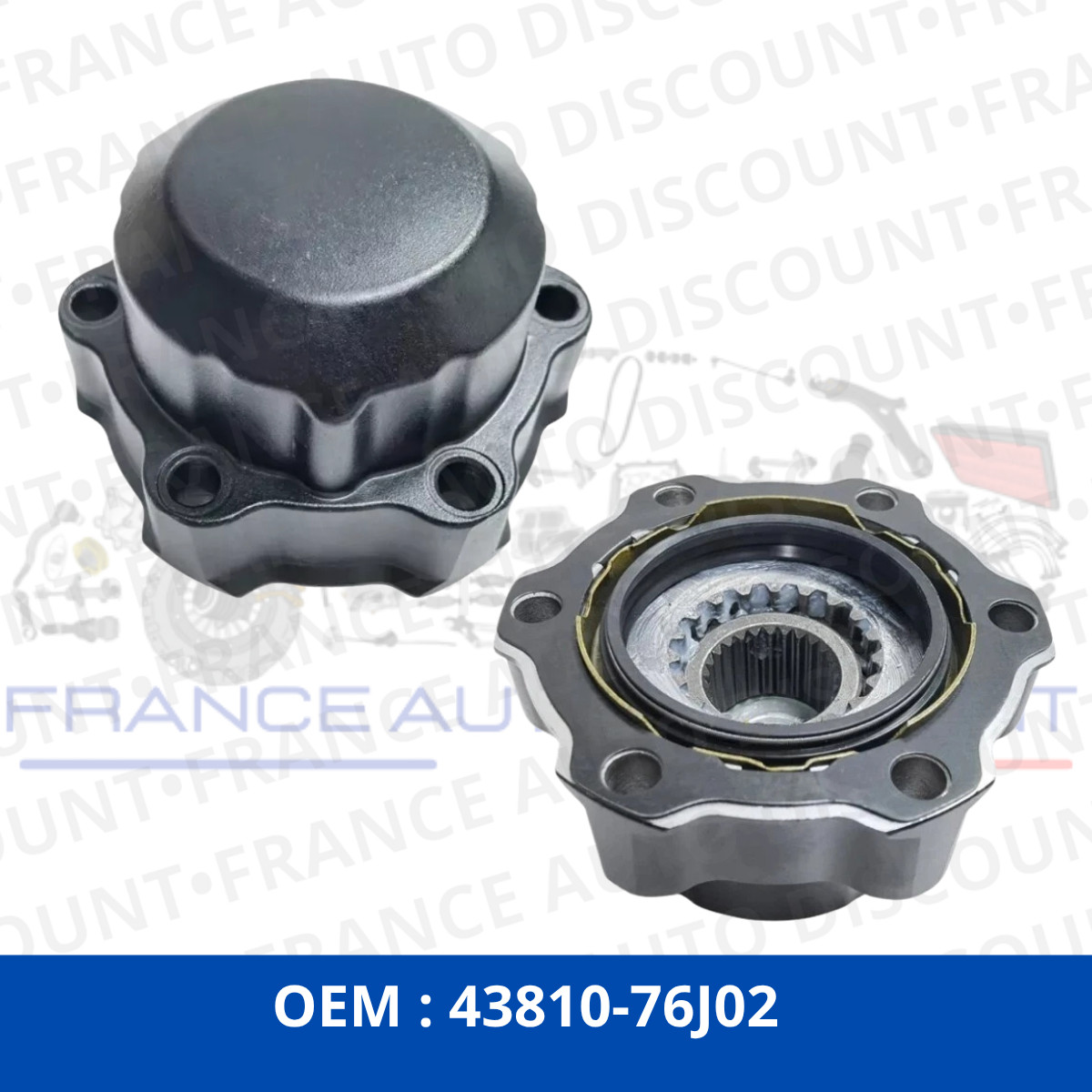 Moyeu de verrouillage de roue avant 26 cannelures pour Suzuki Jimny x2