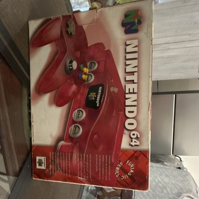 Nintendo 64 Funtastic Watermelon Red Console w/ Controller, Cables, Original Box