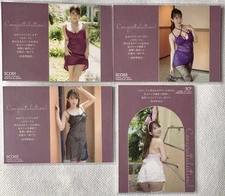 4 Cards Set Yui Hatano 10th CJ Jyutoku Vol. 127 Sexy Costume + Cosplay in Card